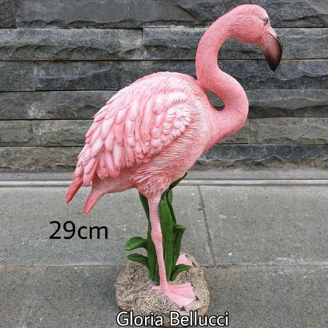 patung burung flamingo pajangan rumah dekorasi taman kolam kebun [terbaik]
