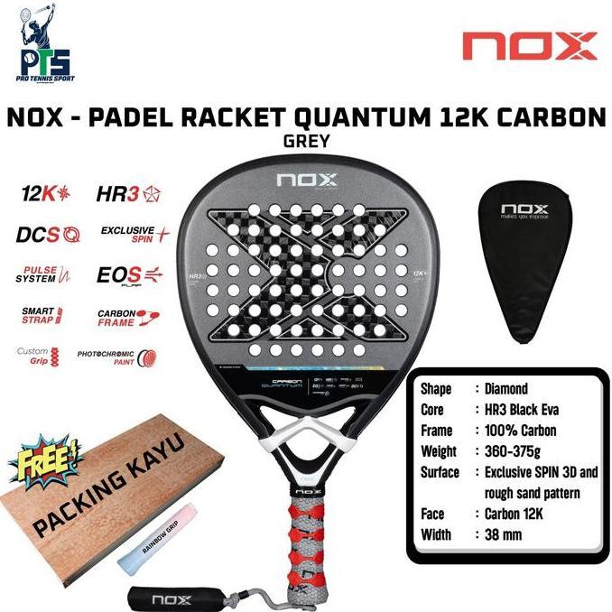 TERBARU Raket Padel NOX Quantum 12K Carbon