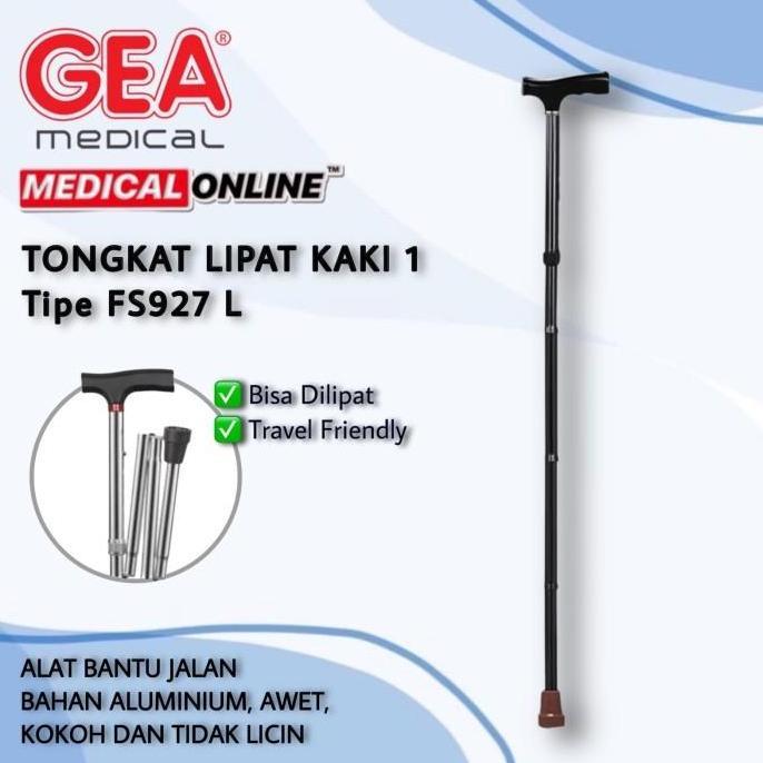 Medikit- Tongkat Kaki Lipat / Alat Bantu Jalan Tongkat Lipat Gea Medical Online