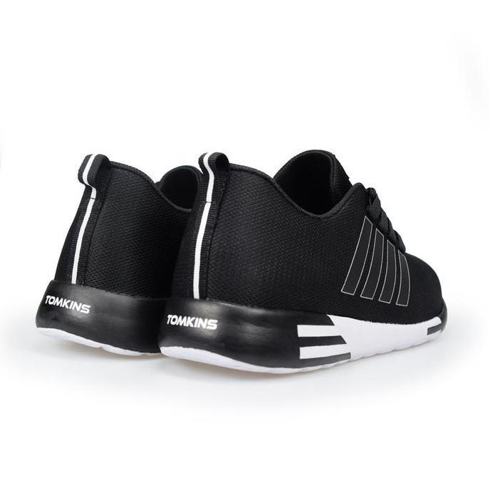 Kakikaki- Tomkins Banshee - Hitam Putih Sepatu Pria Sneakers Olahraga Kasual