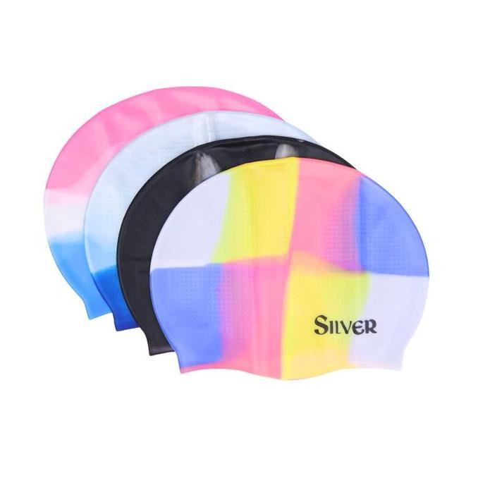 SILVER Topi Renang Dewasa Silikon Adult Silicone Swimcap - 17008.002