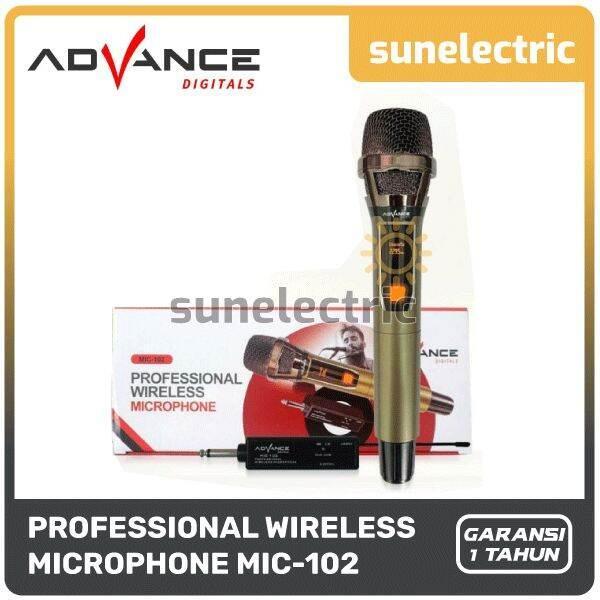 Advance Microphone Professional Mic Wireless Single / Dual Mic Tanpa Kabel - Mic 101 / Mic 102 / Mic