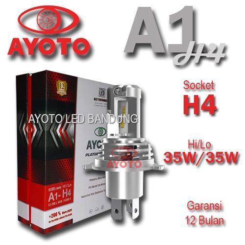 Lampu Utama Lampu Depan Headlamp Headlight Led Ayoto A1 H4 35 Watt