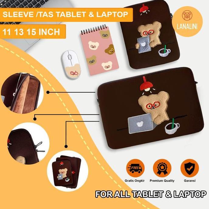 Sleeve Tas Ipad Tab Laptop Wanita Macbook Air Pro 11 13 15 Inch Soft