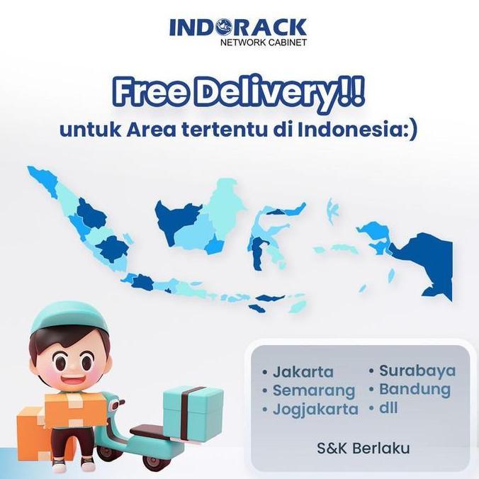 Lansungkirim- Indorack Pdu 8 Outlet Germany Colokan 8 Slot Pdu8G