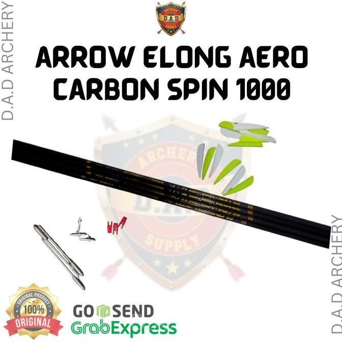 ARROW ELONG AERO CARBON / ANAK PANAH CARBON + Packing PIPA