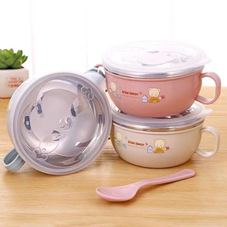 sale Mangkok Bayi Stainless / Mangkok Tutup Kedap Udara Mpasi Anak