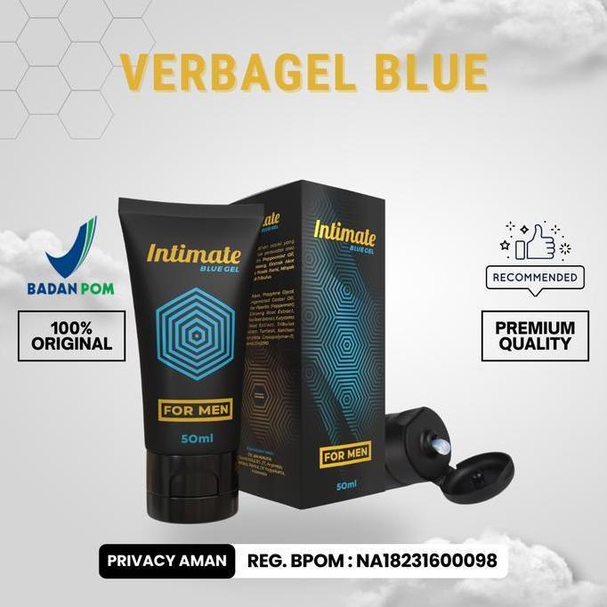 Cod,Bisa- Intimate Blue Gel Verba Gel Tantra Bpom Pembesar Dan Pemanjang Alat Vital Pria Kuat Tahan 