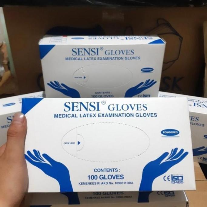 Istimewa- Hand Glove Latex 1 Box 100 Pcs Medis Handscoon Latex Medis Handgloves