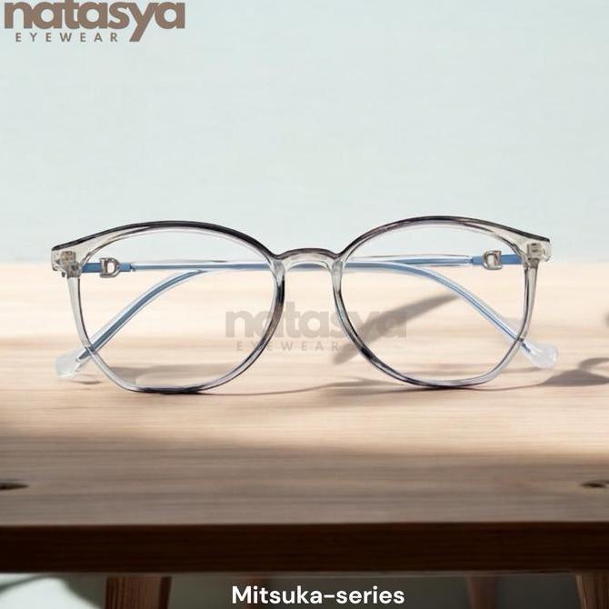 Cute- Frame Kacamata Mitsuka Ab8175 Lensa Photocromic Blueray Bluecromic Kacamata Minus/Plus/Cyl Eye