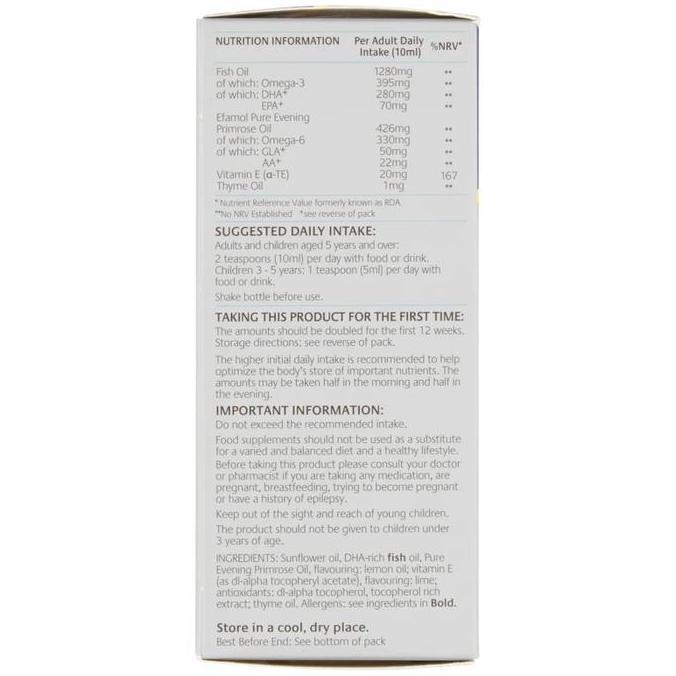 Cod,Bisa- Efamol Efalex Brain Formula Liquid (150Ml)