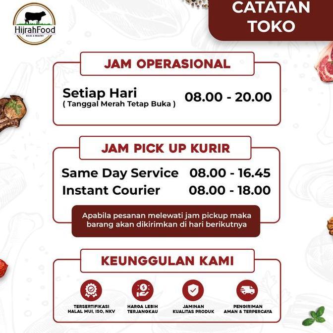 Rouge- Hijrahfood Beef Head Meat Us | Daging Kepala Sapi Untuk Soto / Sop / Rawon