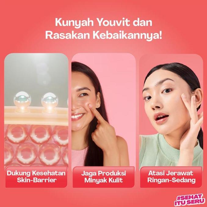 Cod,Bisa- Youvit Beauty Trio (Paket Glow Up) - Youvit Collagen, Acno & Beauti+ 7 Hari