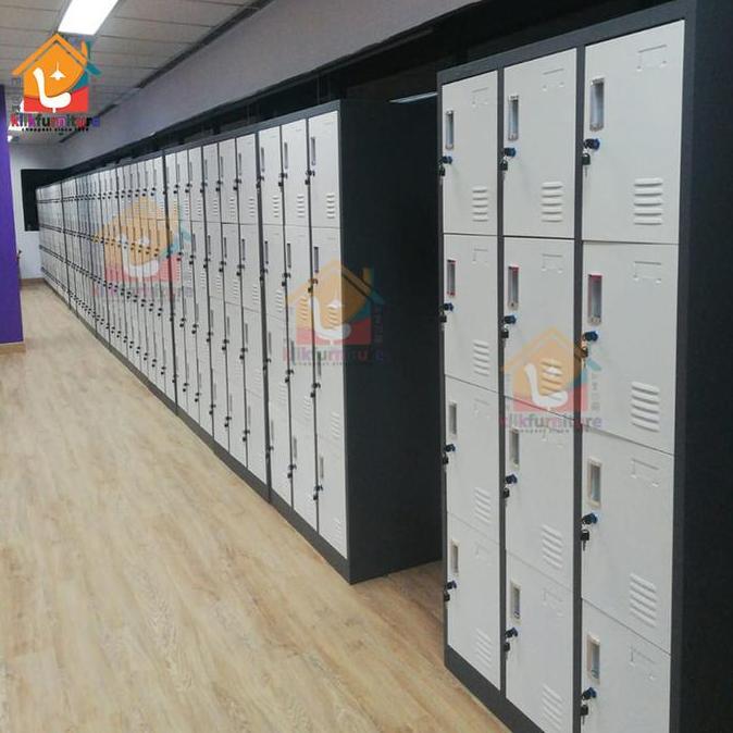 Doxdoc- Lemari Loker Locker Cabinet 12 Pintu Full Besi Akl 12
