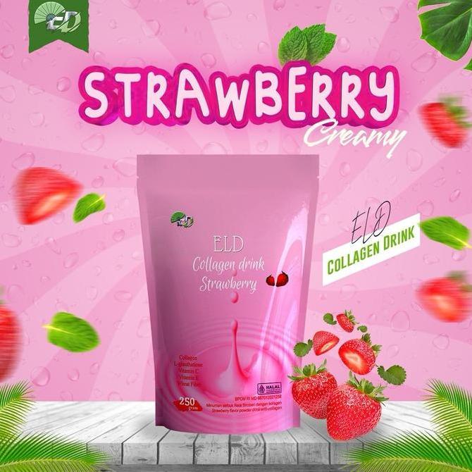 Cod,Bisa- [ 10 Pcs  ] Eld Collagen Drink Paket Reseller  55 Gram