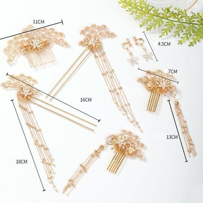 Tusuk Konde Cina Aksesoris Jepit Rambut Cina Hiasan Kepala Pengantin [terbaik]