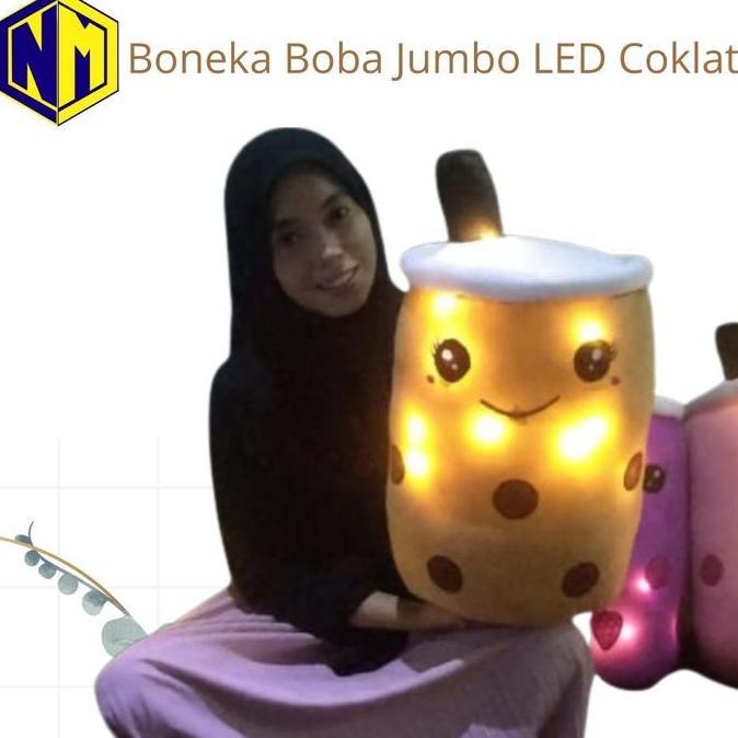 Gas,Cod- Boneka Boba Jumbo Bantal Boba Besar Lampu Led Harga Murah Sni