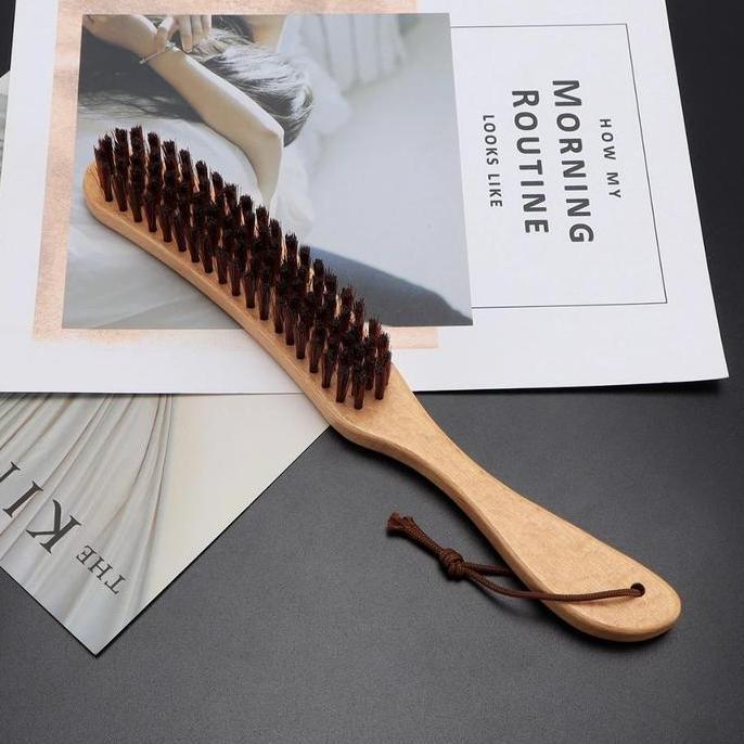 Ayokirim- Sikat Barber | Sikat Badan Barbershop Gagang Kayu