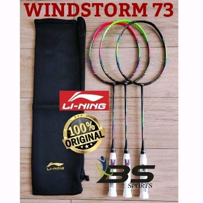 RAKET BADMINTON RAKET LINING WINDSTORM NANO 73 WS NANO 73 WS 73 ORIGINAL