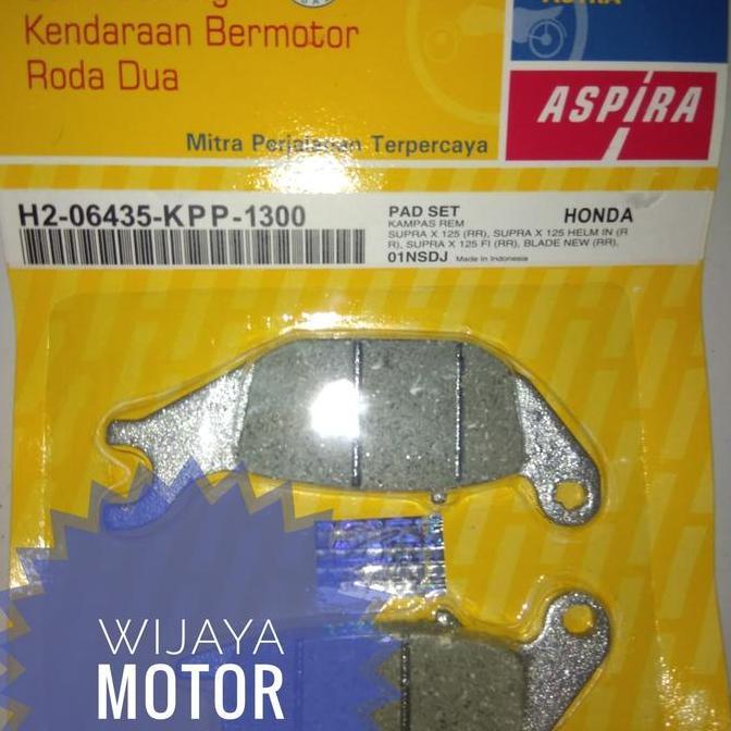 Look- Kampas Rem Cakram Belakang Discpad Belakang Supra X 125 Aspira