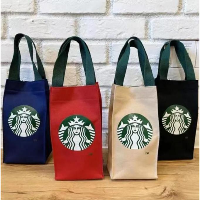 Yxwrg- Tas Termos Black Canvas Tumbler Sarung Botol Minum Elastis Size Besar