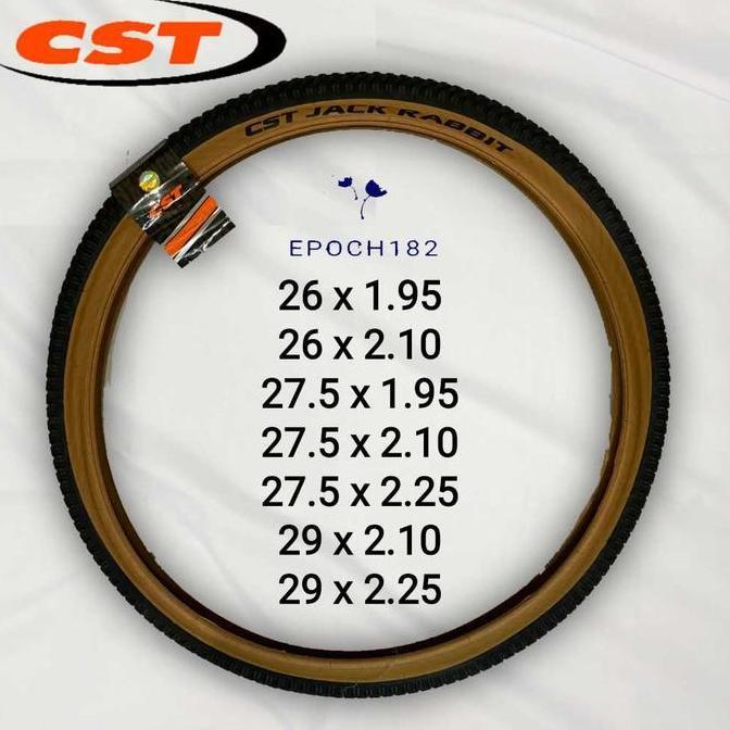 Ban Luar Sepeda CST Jack Rabbit 26 x 1.95, 26 x 2.10, 27.5 x 1.95, 27.5 x 2.10, 27.5 x 2.25, 29 x 2.