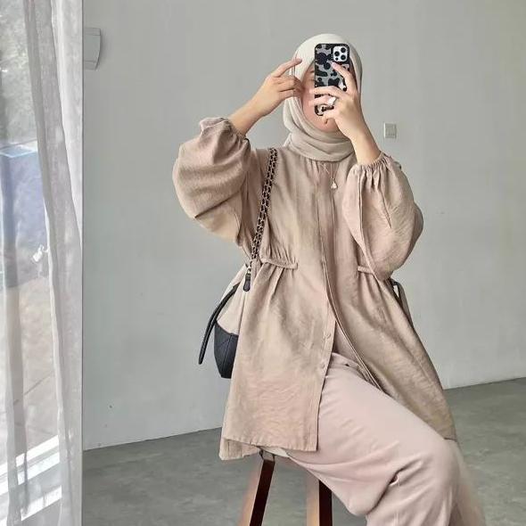 ORIGINAL ALESA BLOUSE  KEMEJA WANITA  BLOUSE  ATASAN WANITA BLOUSE POLO LINEN