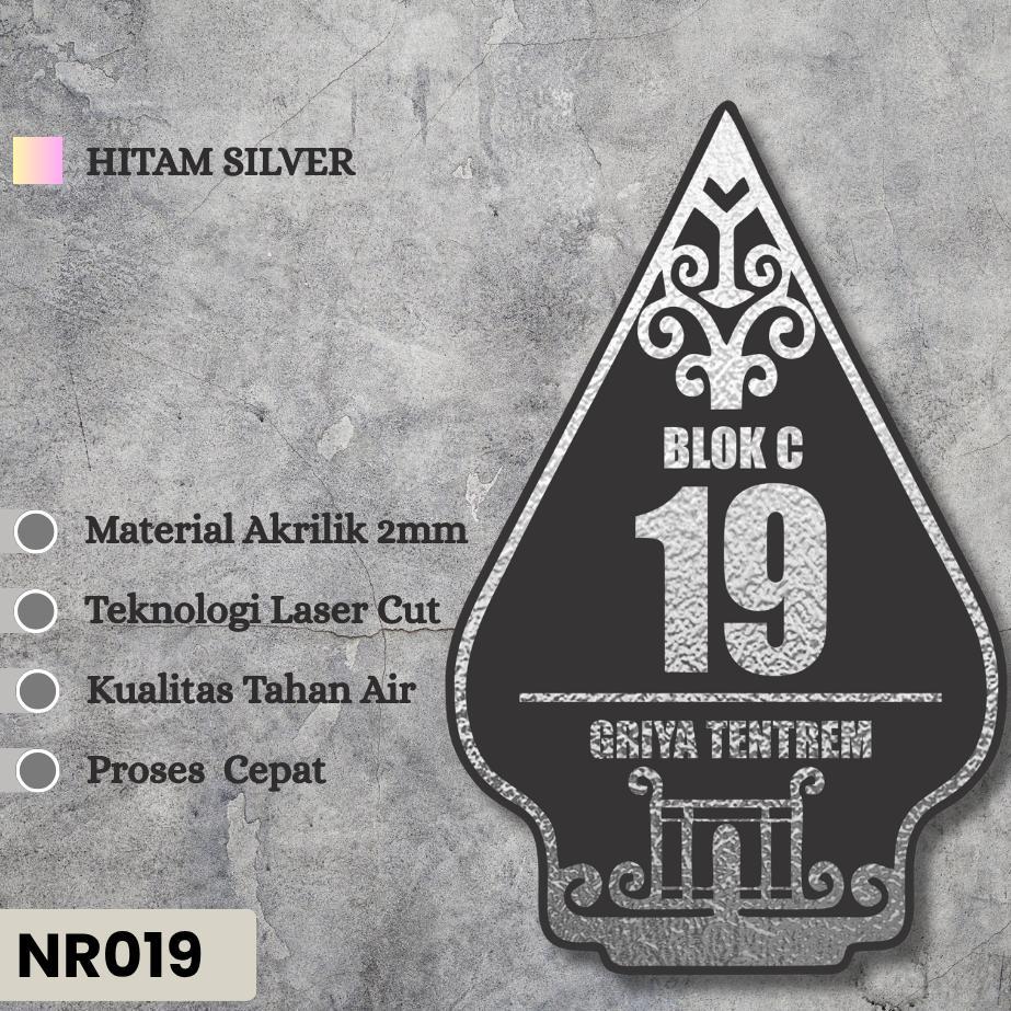 Nomor Rumah Akrilik Custom Estetik | Plat Tempel Dinding | Tahan Air & Mewah