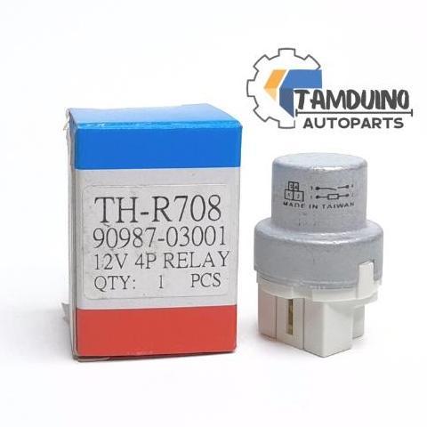 Thebest- RELAY KIPAS RADIATOR EXTRA FAN STARLET COROLLA CORONA CROWN 4 KAKI 12V