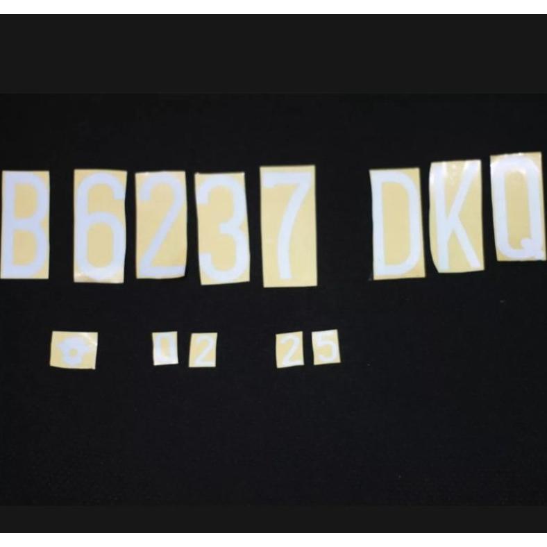 TERLARIS stiker plat nomor mobil/motor angka plat nomor 1seat depan belakang stiker nyala