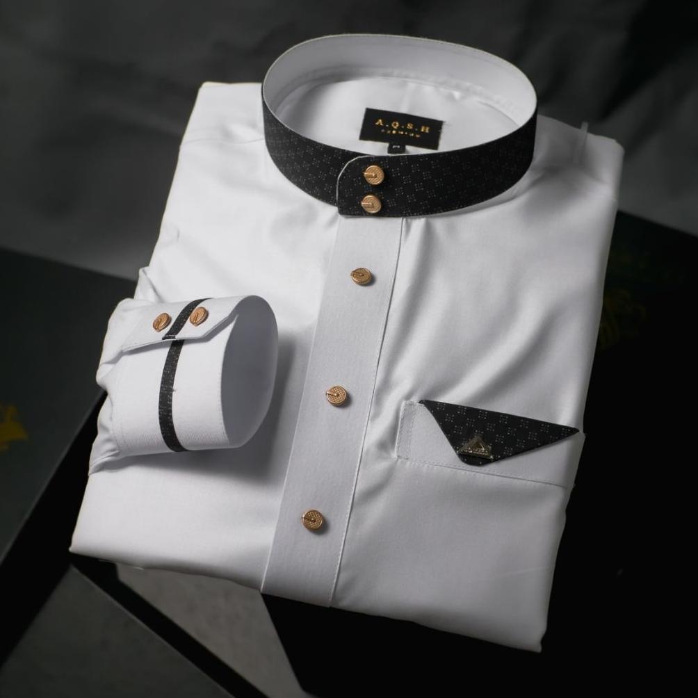 PREMIUM PROMO JUBAH PRIA HITAM KOMBINASI MANSET JUBAH ALAQSO KATUN PREMIUM GAMIS SHOLAT