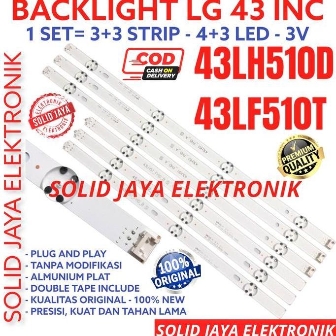 Backlight Tv Led Lg 43 Inc 43Lh510 43Lh510D 43Lf510 43Lf510T T D Lampu Bl 43Lh 43Lf 7K 3V Lg 43Inch 