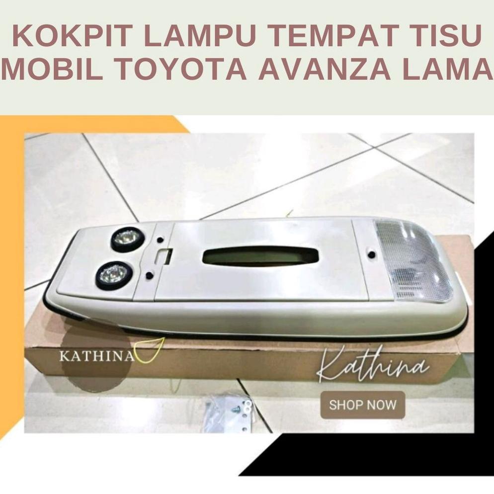 Kokpit Lampu Plafon Tempat Tisu Mobil Toyota Avanza Lama Cream