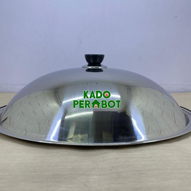 Tutup Kuali Stainless Jumbo Tutup Wajan Stainless Tutup 44Cm