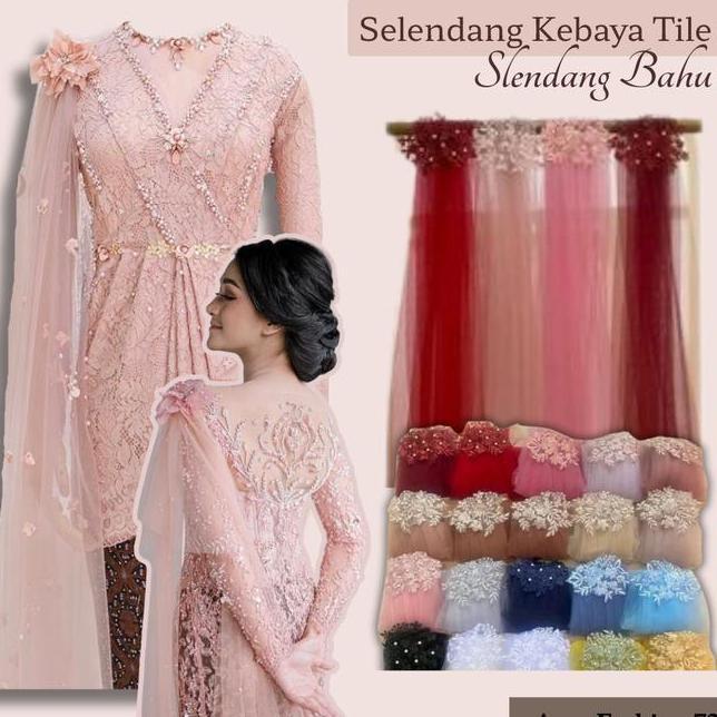 Ready Selendang Tille Selendang Kebaya Selendang Pundak Polos