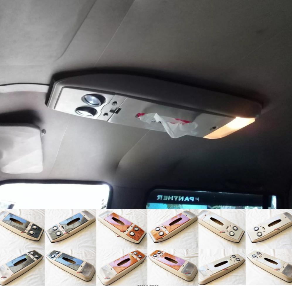 Kockpit / Roof Console Tempat Tisu Kabin Plafon Panther Plus Lampu & Bracket