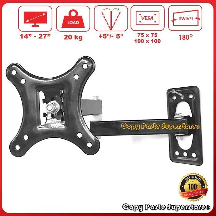 Bracket Tv Monitor 17 19 22 24 27 Inch, Braket Tv Monitor Lengan