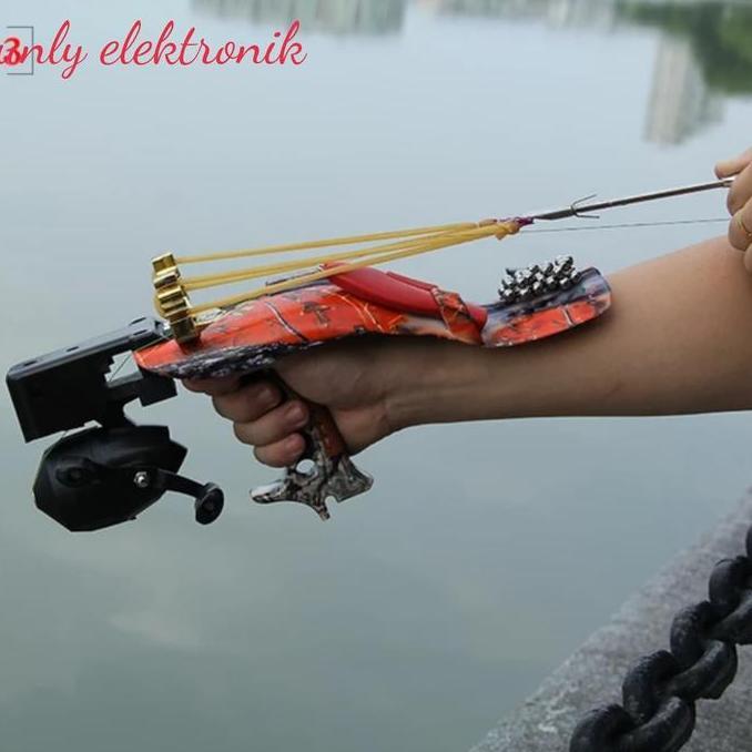 laser ketapel slingshot berburu mancing hutan gun shooting ikan panah