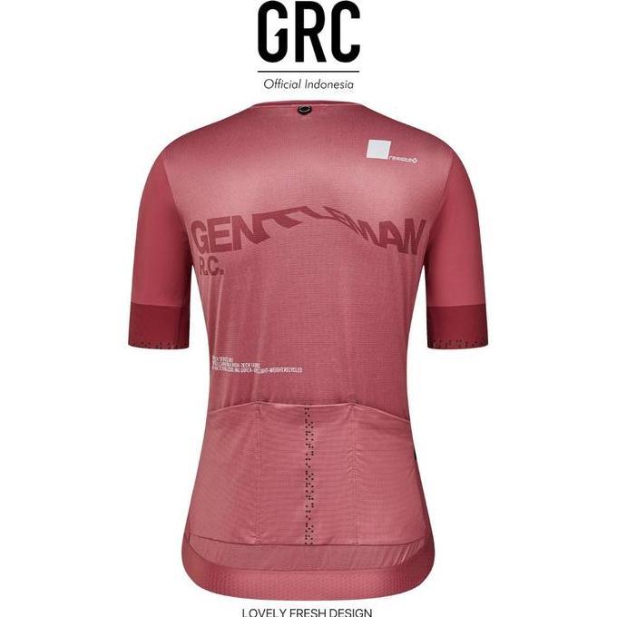 Grc Women Jersey Sepeda Roadbike Grc Digital Print Tech Pink