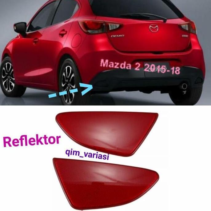 Thebest- Reflektor Reflector Mata Kucing Bumper Mazda 2 Mazda2 Demio SKYACTIVE