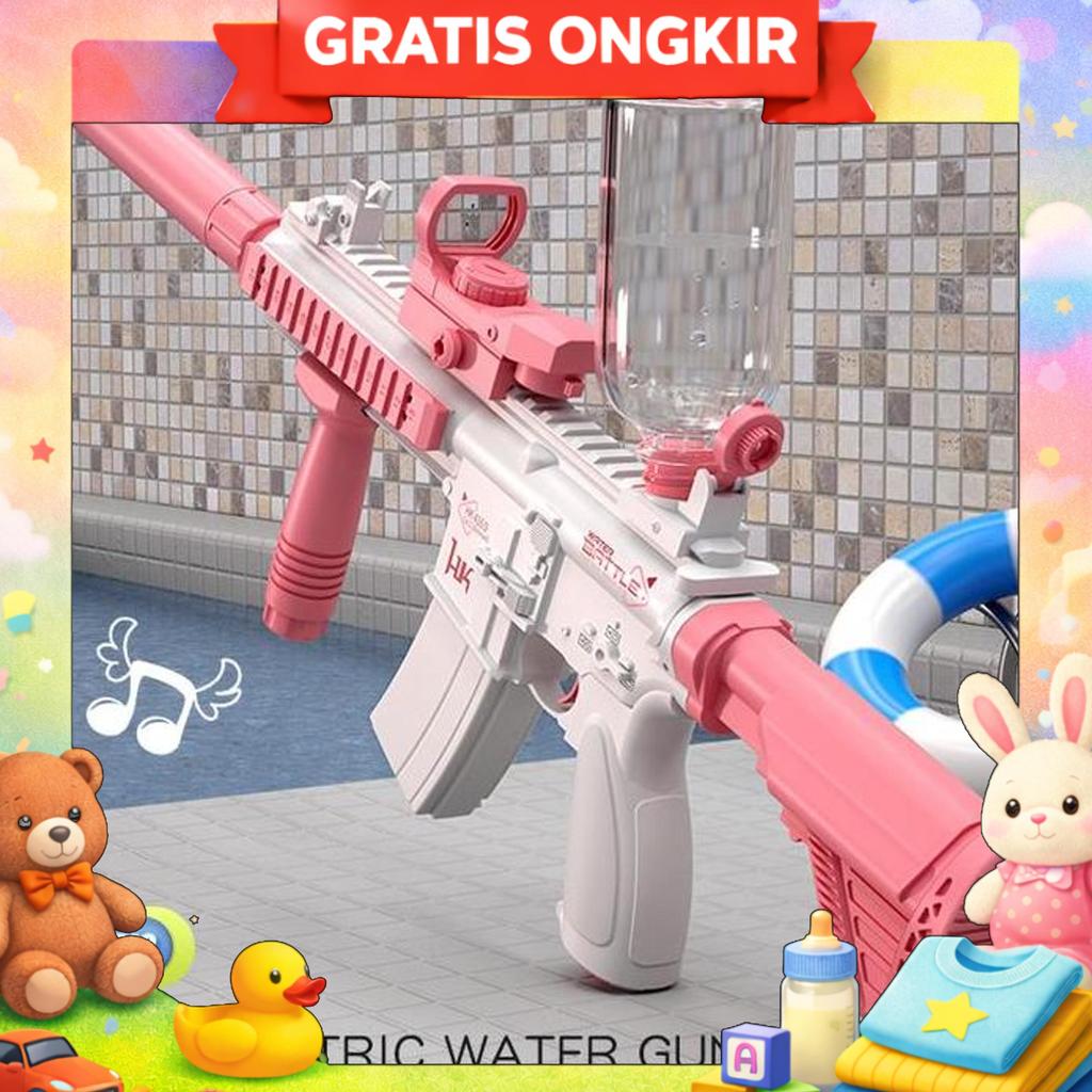 Mainan Pistol Air Listrik Pistol Air Kolam Permainan Luar Ruangan Untuk Anak-Anak Dan Dewasa