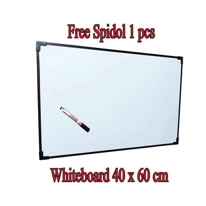 Papan tulis whiteboard 35x50cm Gratis spidol 1 pcs