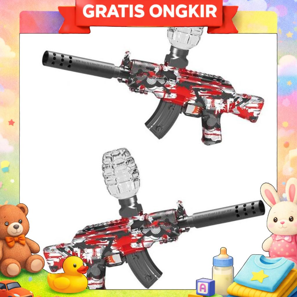 Mainan Anak Btc-3040 Ak47 Electric Toy Gn Mainan Water Outdoor Bubble Tembakan Seru Anak Gun