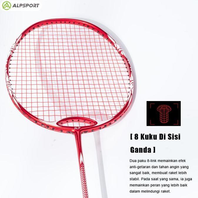 Ready KangjajangbadmintonAlp Zhanyu T800 4U Power Lock Tech Raket Ofensif Ringan Profesional Lahir U