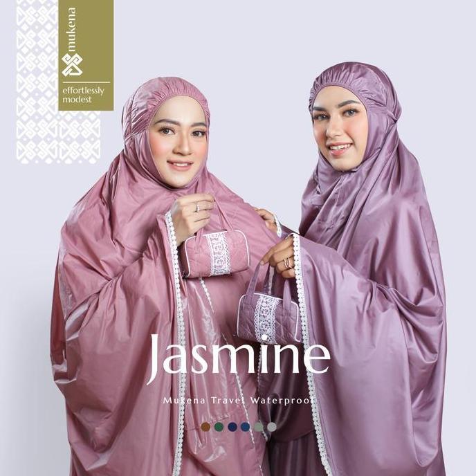 DS Modest Mukena Travel Premium Waterproof Pouch Mini - Jasmine Atasan Bawahan