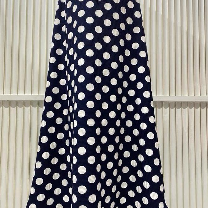 Rok payung panjang polkadot full karet pinggang melar hijab/nonhijab