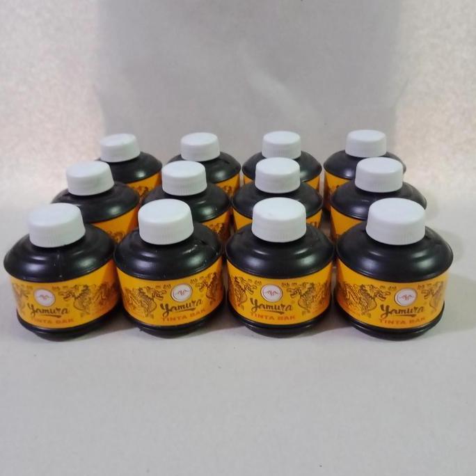 Yamura Tinta Cina Cap Naga Hitam Tinta Bak Yamura 233 Per Lusin