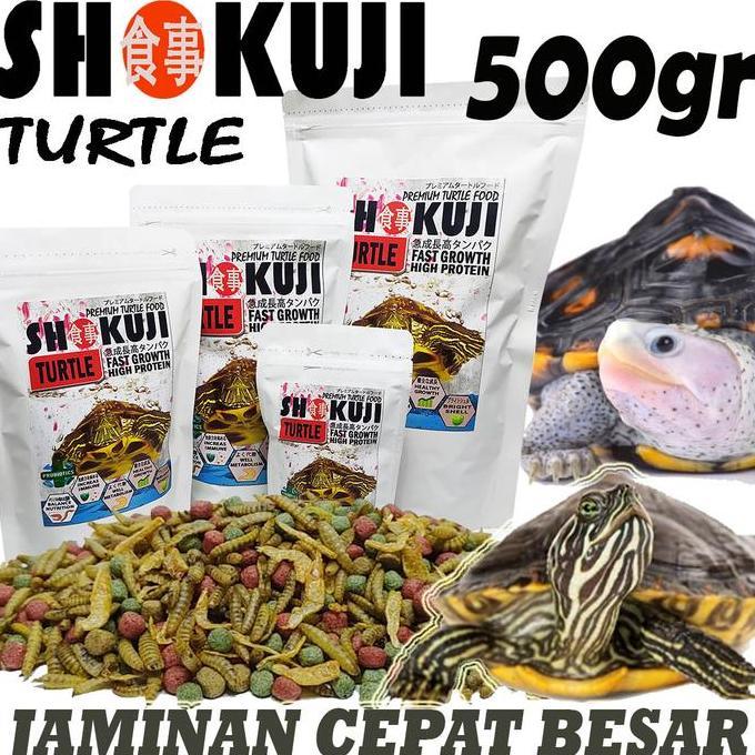 500GR SHOKUJI PELET BRAZIL RES CST MONBI PELET KURA AMBON MAKANAN  TURTLE FOOD KURA KURA AIR DAMER B