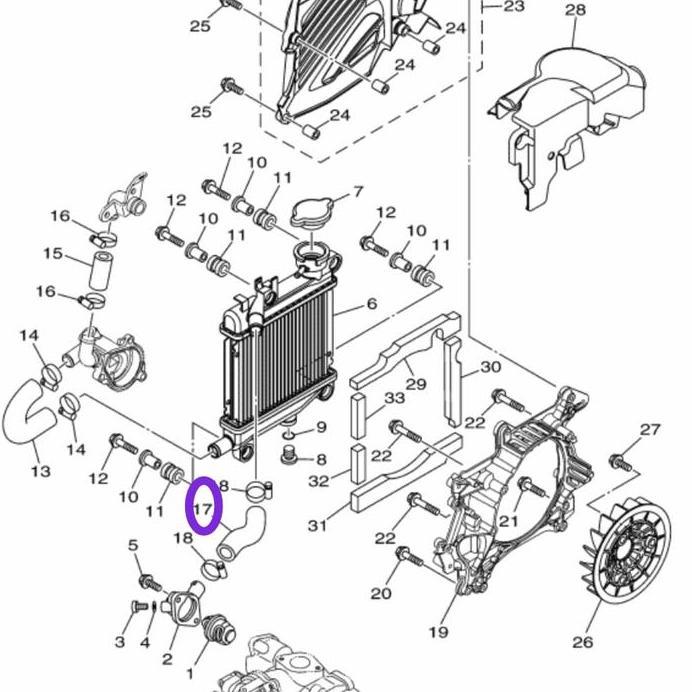 Selang Radiator 3 Xeon, Xeon Rc,Gt125 Yamaha Ygp Promo