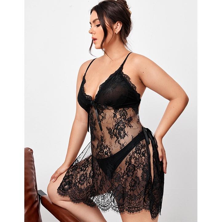 KK7265 lingerie seksi wanita big size / pakaian wanita seksi hot transparan